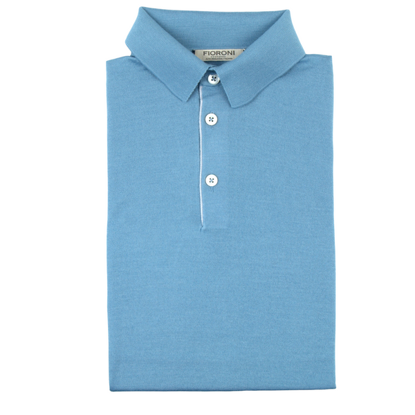 Fioroni Kaschmir Seide Poloshirt mit langen Ärmeln – Heiner Schneider