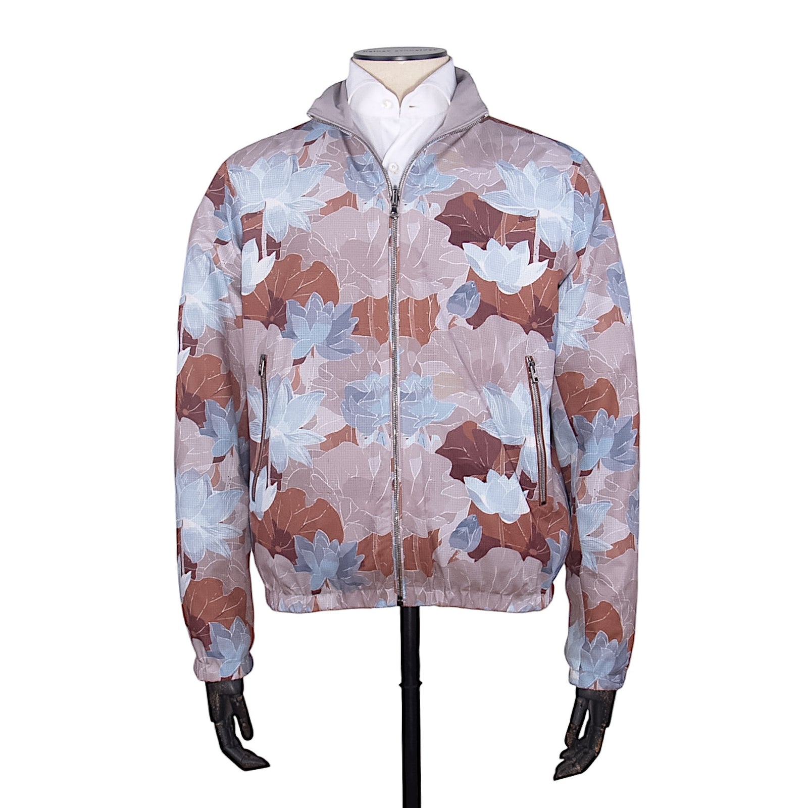 Manto reversible windbreaker jacket with floral pattern