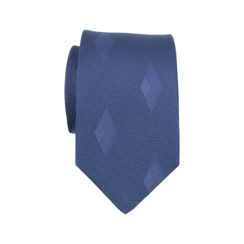 Luigi Borrelli Krawatte Prismamuster Blau
