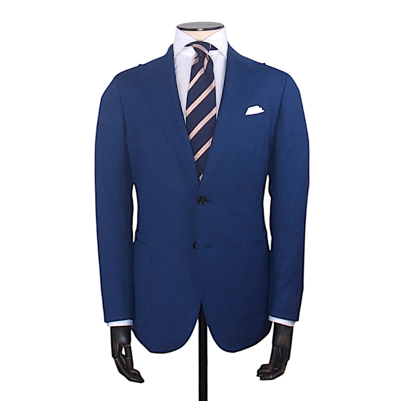 Stile Latino blauer Anzug aus Wolle mit Peakrever