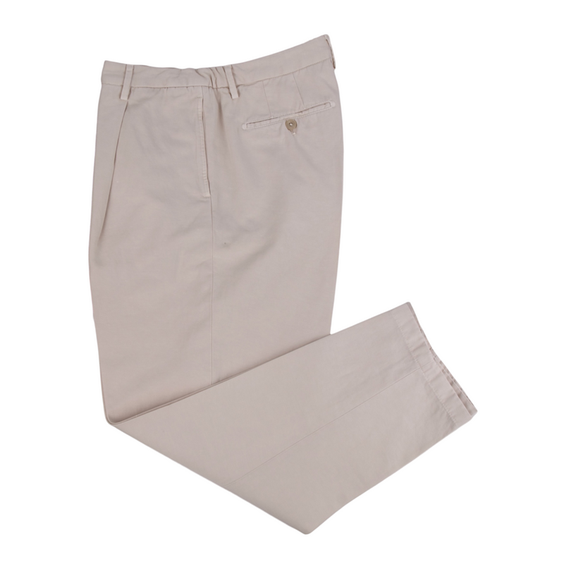 Briglia 1949 Leinen Baumwollhose Model Courmayeurv Beige