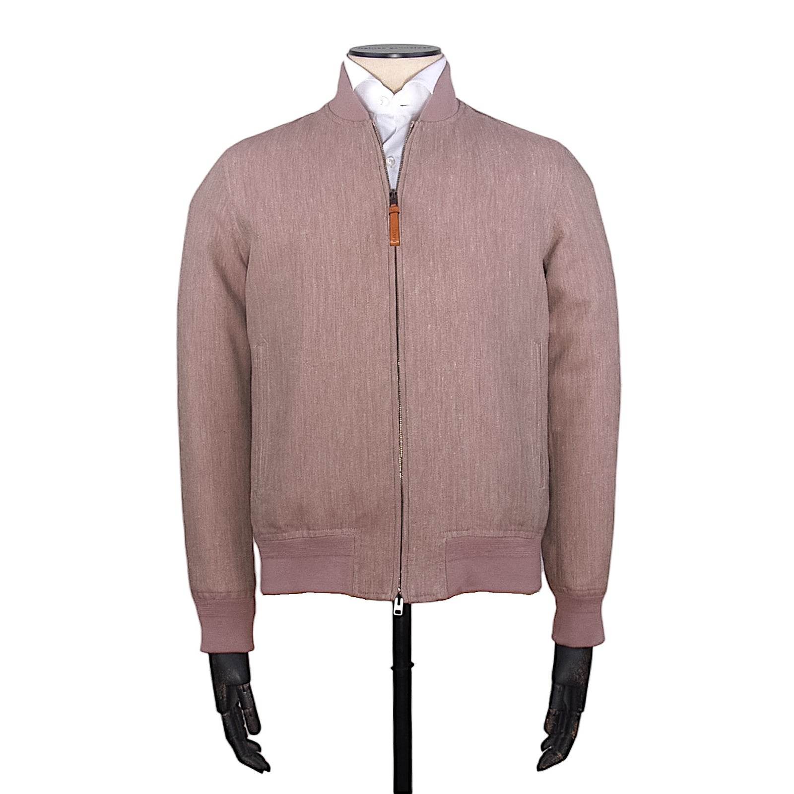 Manto Jacke Leinen Mix in Altrosa