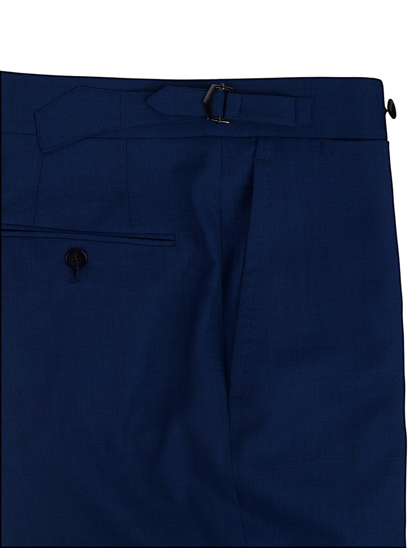 Stile Latino blauer Anzug aus Wolle mit Peakrever