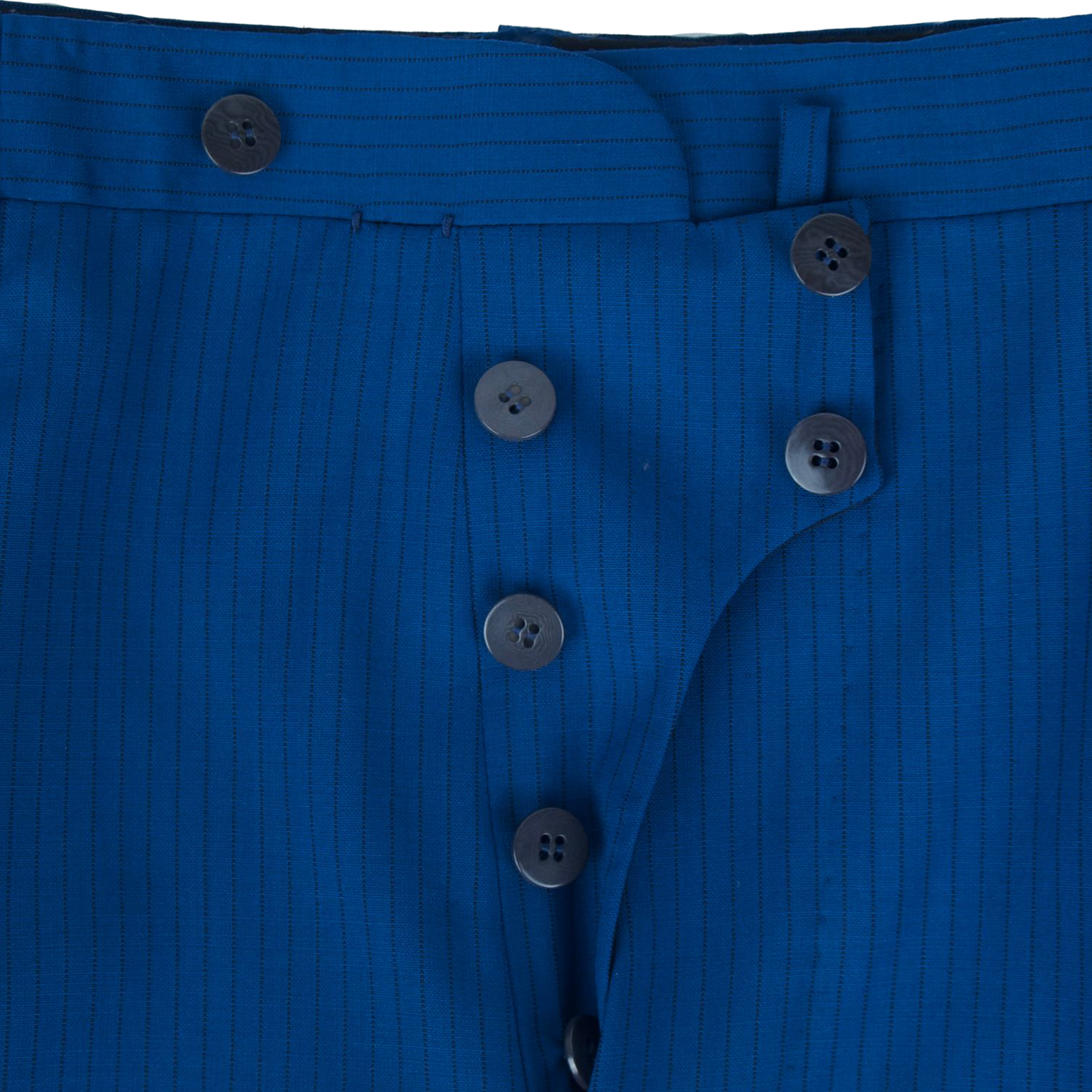 Cesare Attolini Anzug in Königsblau mit dunkelblauem Nadelstreifen