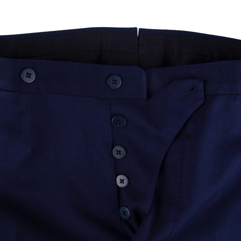 Gaiola Napoli wool and silk suit in dark blue