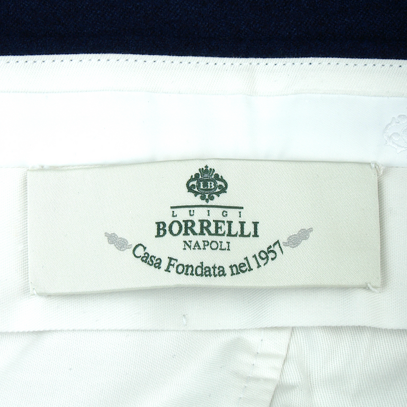 Luigi Borrelli Blauer Soft Flanell Anzug