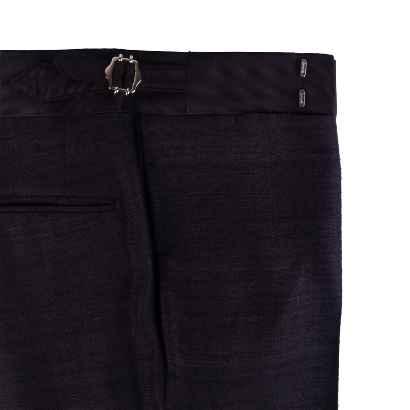 Gaiola silk tuxedo in dark brown