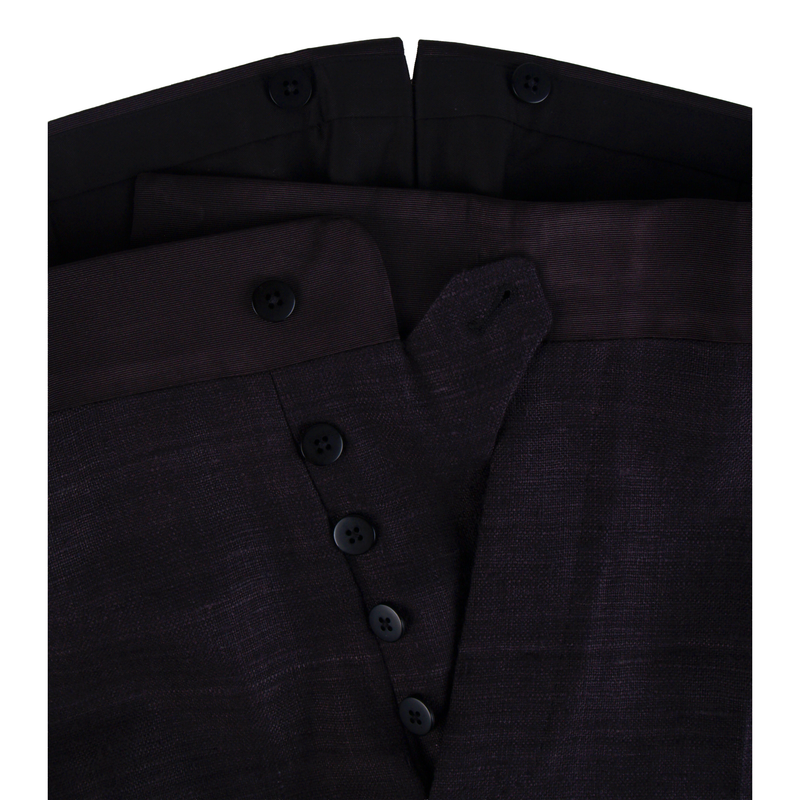 Gaiola silk tuxedo in dark brown