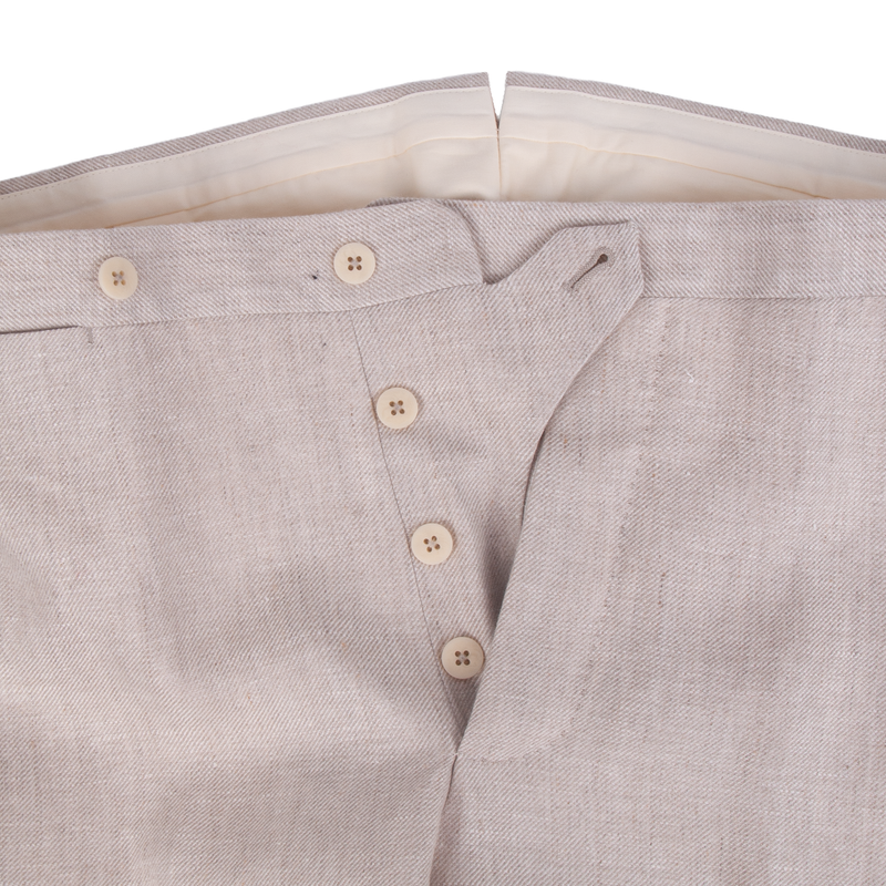 Gaiola Sommeranzug aus purem Leinen in Beige