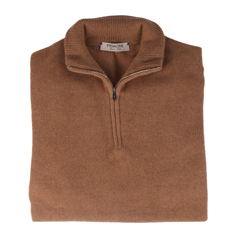 Fioroni Troyer sweater made from 100% natural camel hair Puro Filo