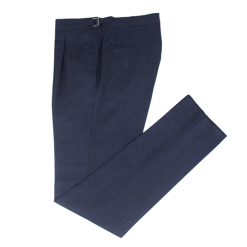 Santaniello trousers in extra-fine wool dark blue