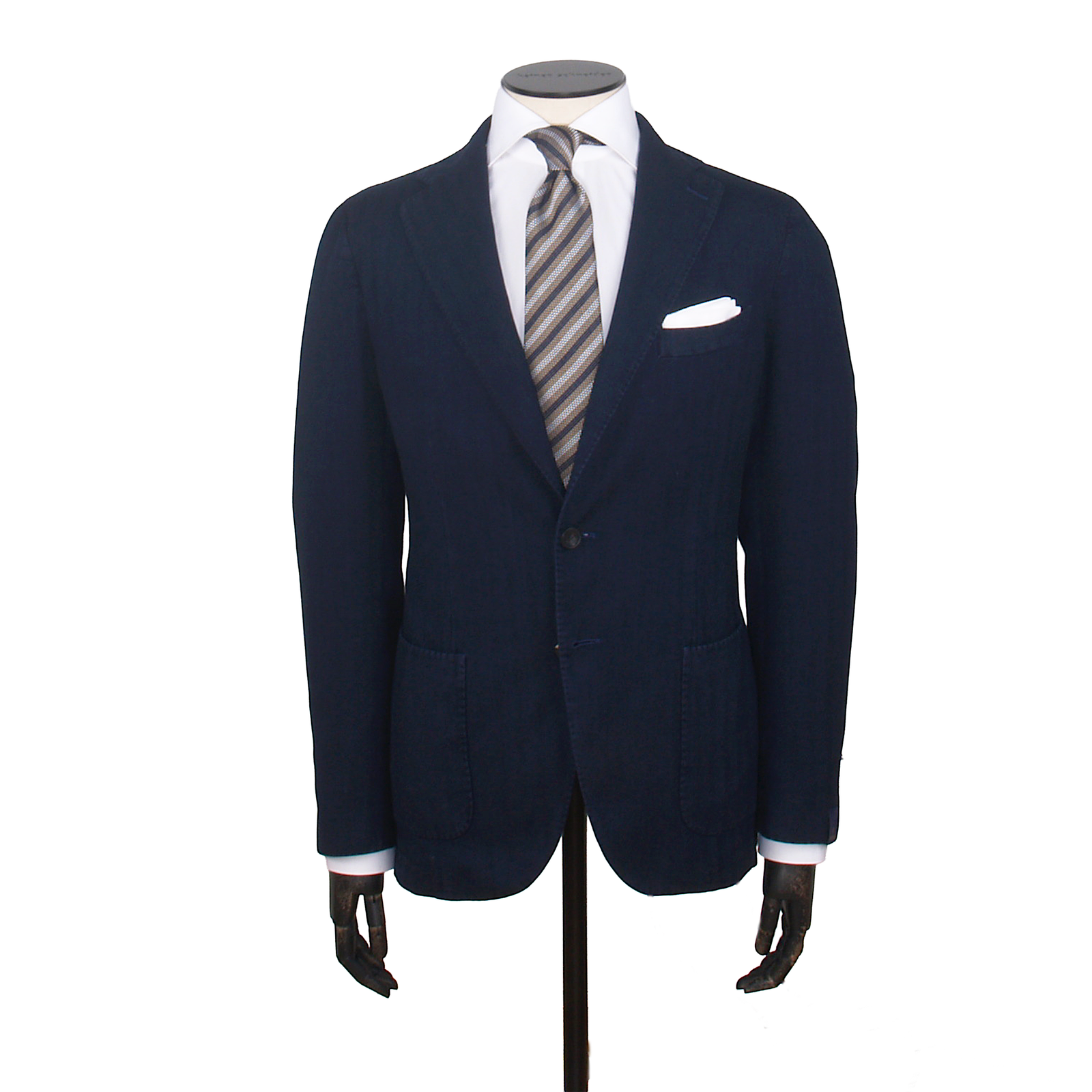 Santaniello cotton jacket in dark blue