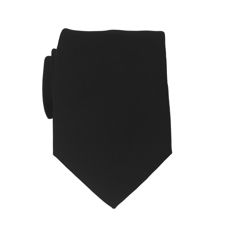 Petronius Seiden Krawatte Schwarz