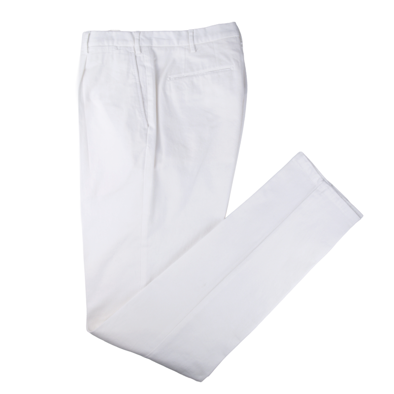 Santaniello Evoluto trousers in classic white