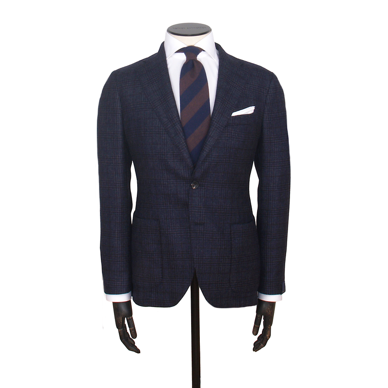 Santaniello jacket in anthracite plaid