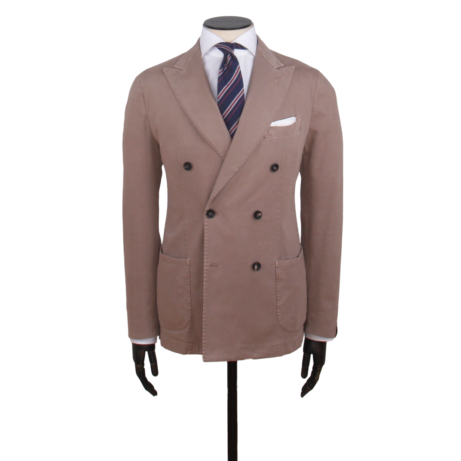Santaniello cotton suit in sand rose