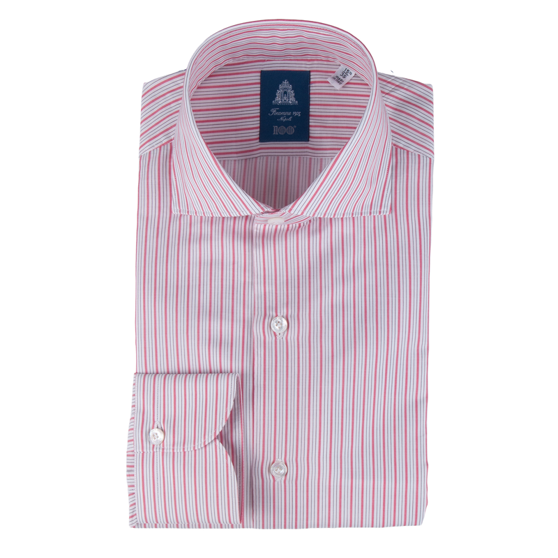 Finamore striped shirt slim fit Milano Eduardo collar