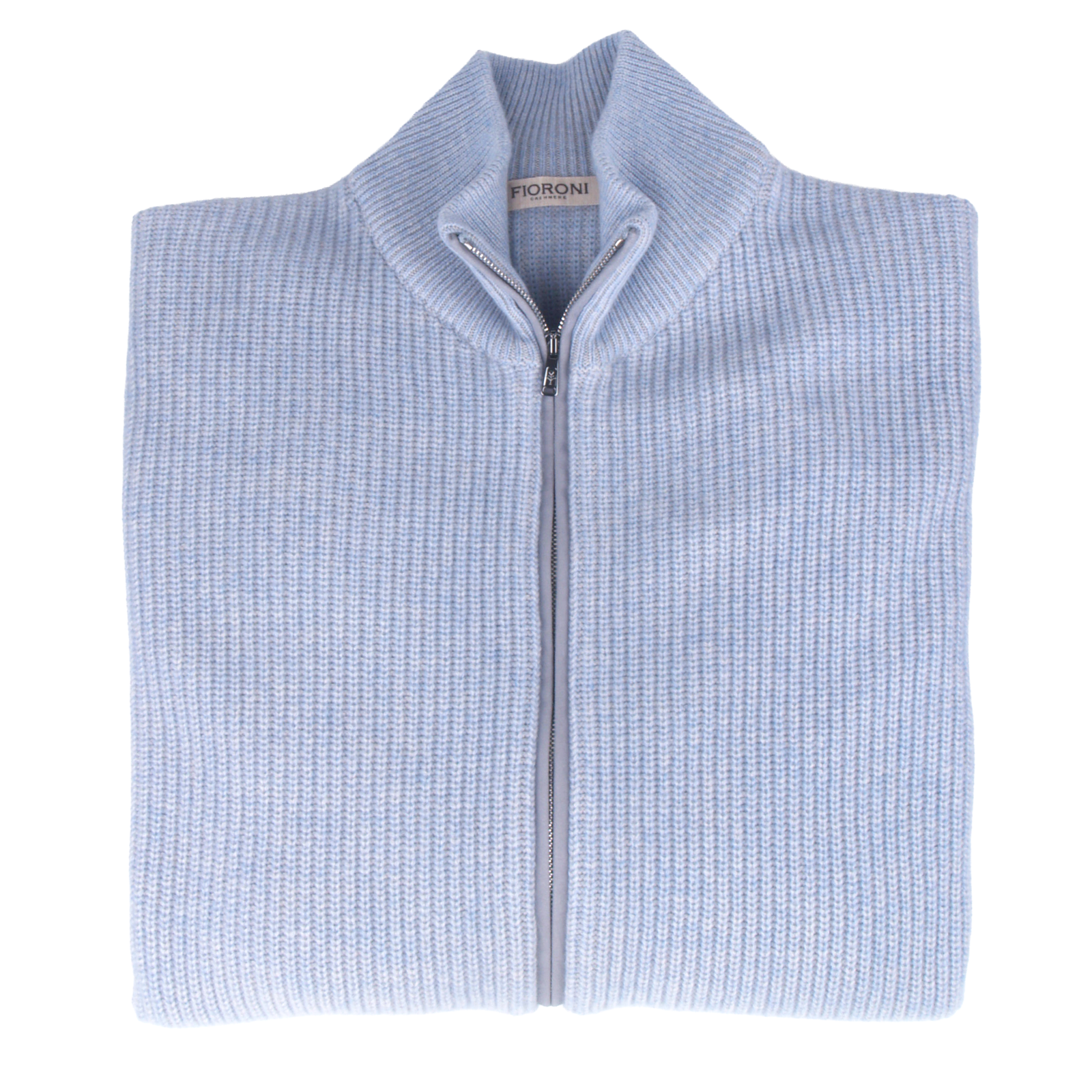 Fioroni pure Kaschmir Cardigan Strickjacke in Himmelblau