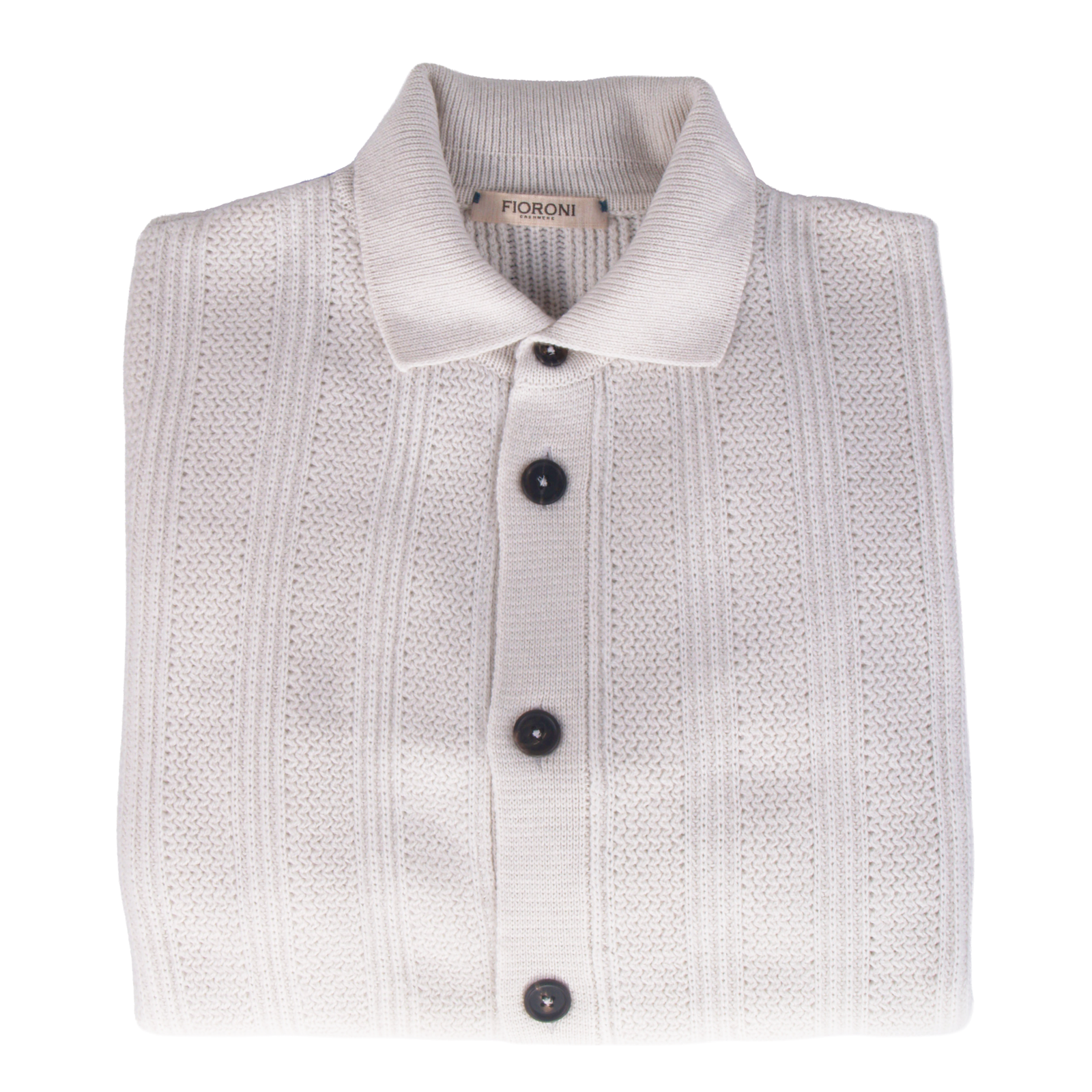 Fioroni cashmere bomber jacket with buttons and polo collar