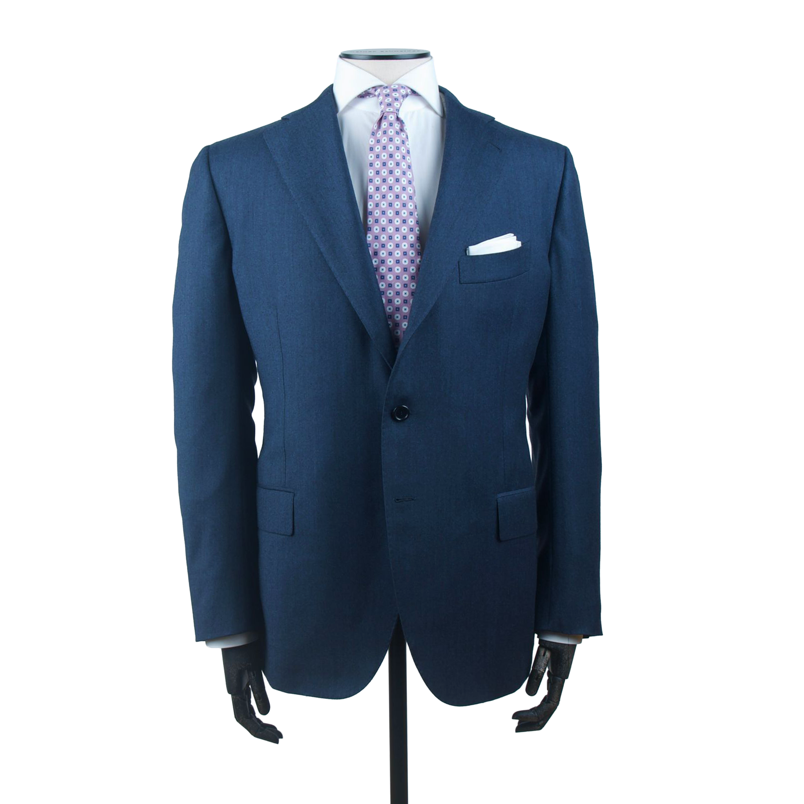 Cesare Attolini  Soft Flanell Anzug in Blau Melange