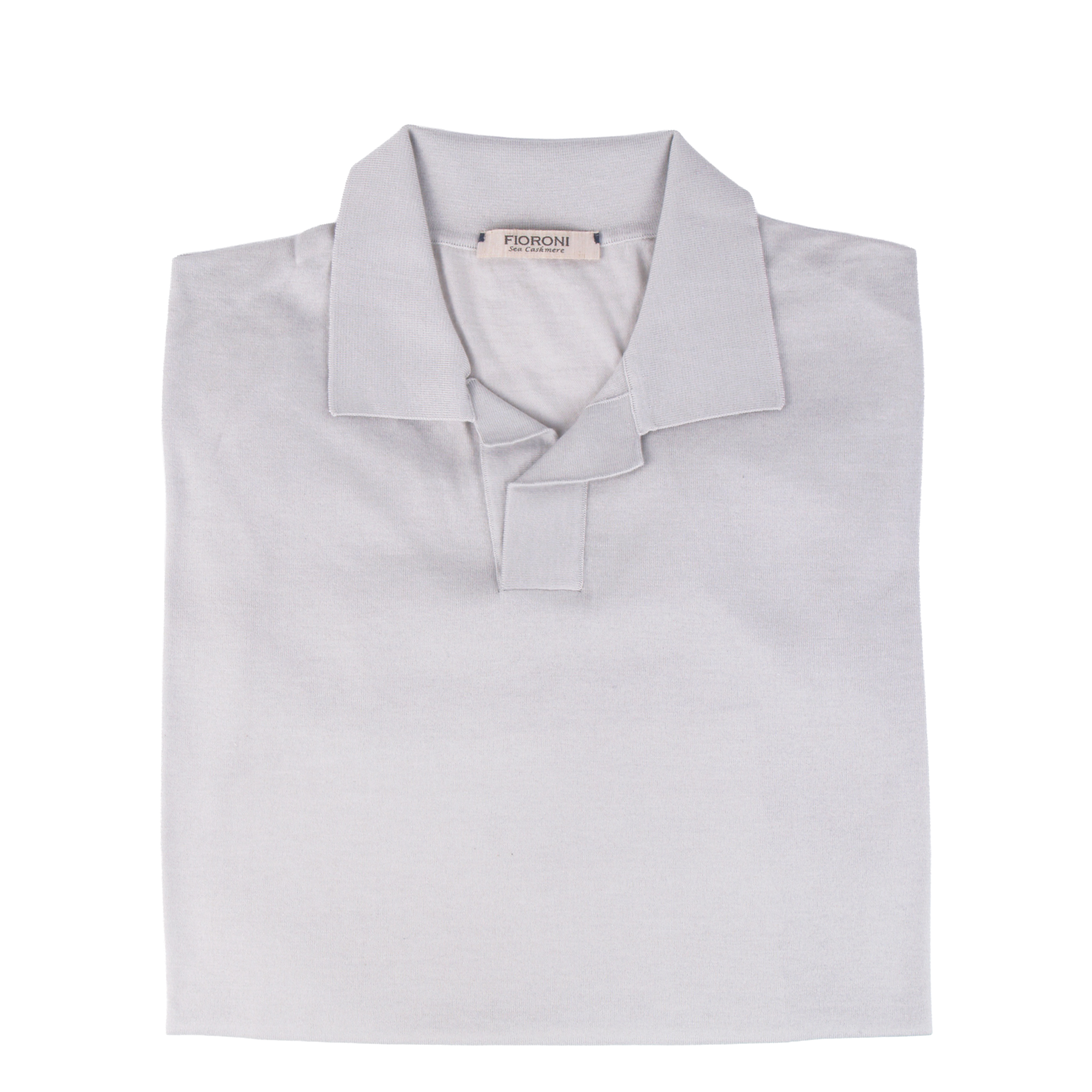 Fioroni light beige polo shirt with long sleeves