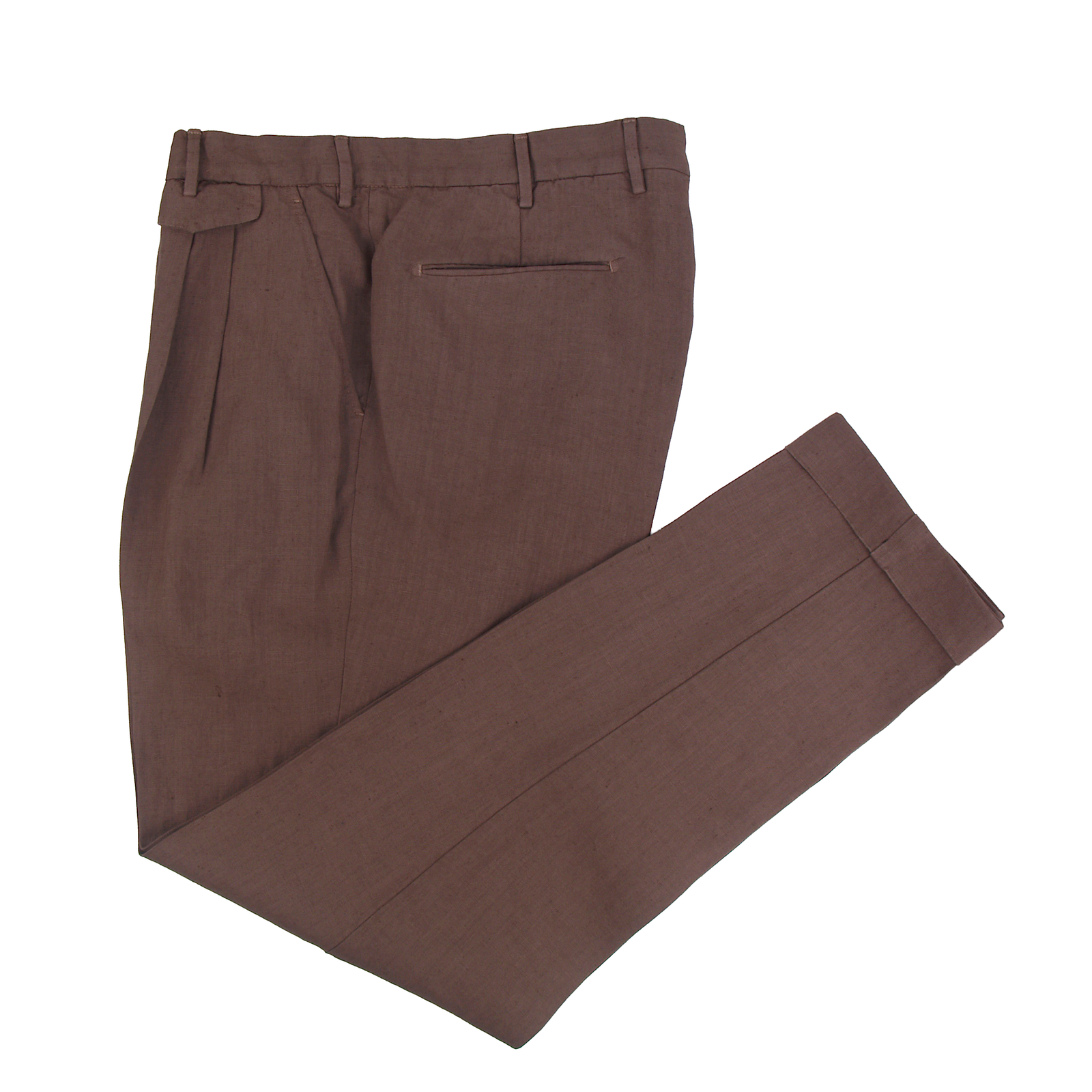 Santaniello Leinenhose Evoluto Dunkelbraun