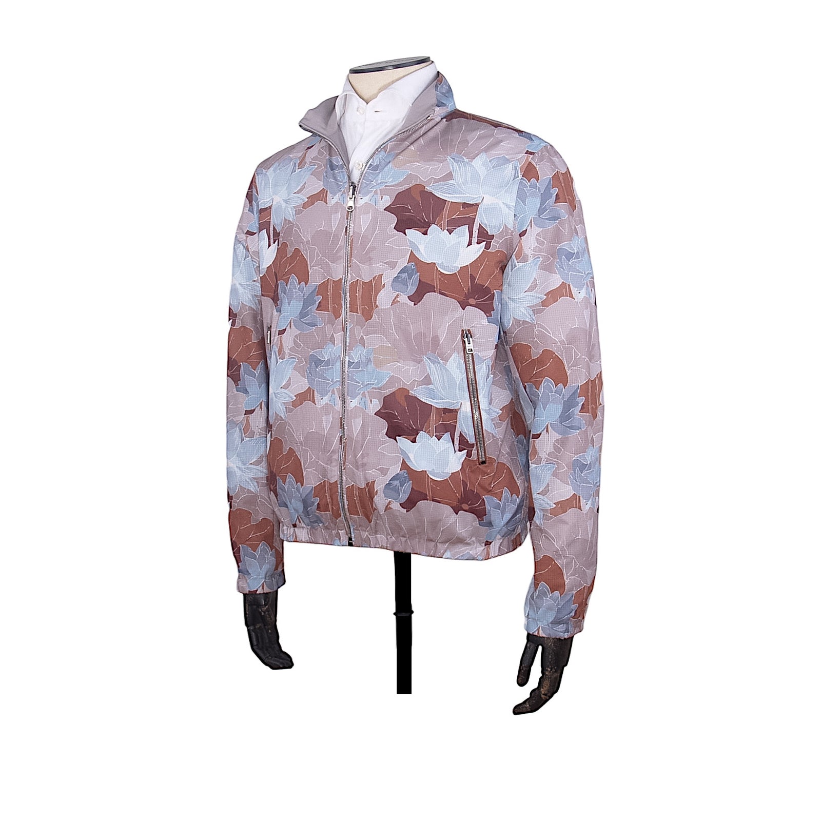 Manto reversible windbreaker jacket with floral pattern