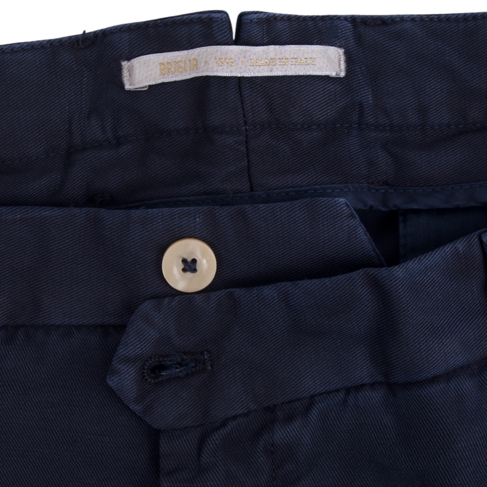 Briglia 1949 Leinen Baumwollhose Model Courmayeurv Dunkelblau