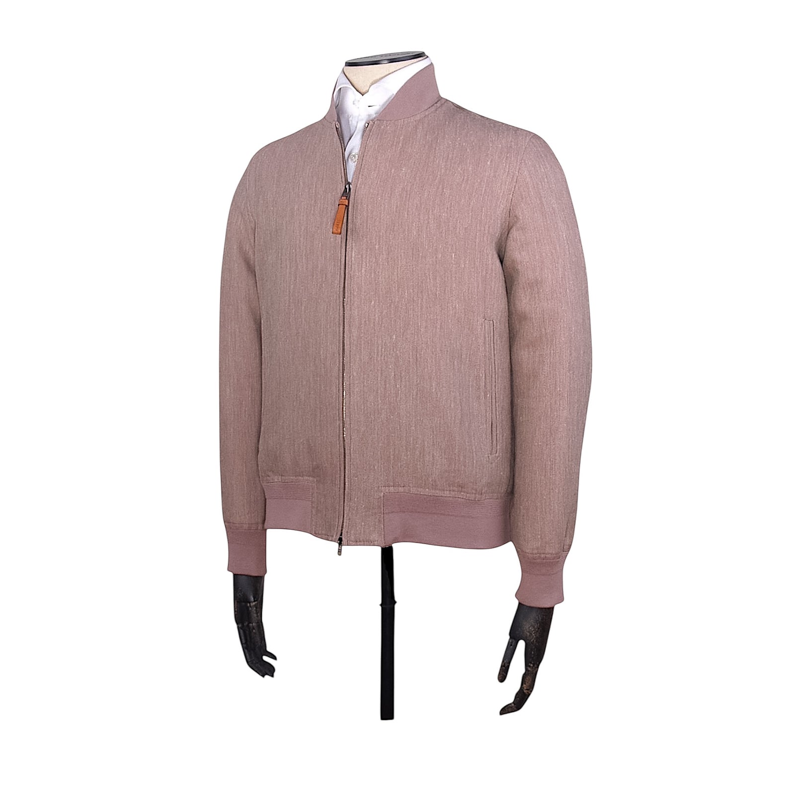 Manto Jacke Leinen Mix in Altrosa