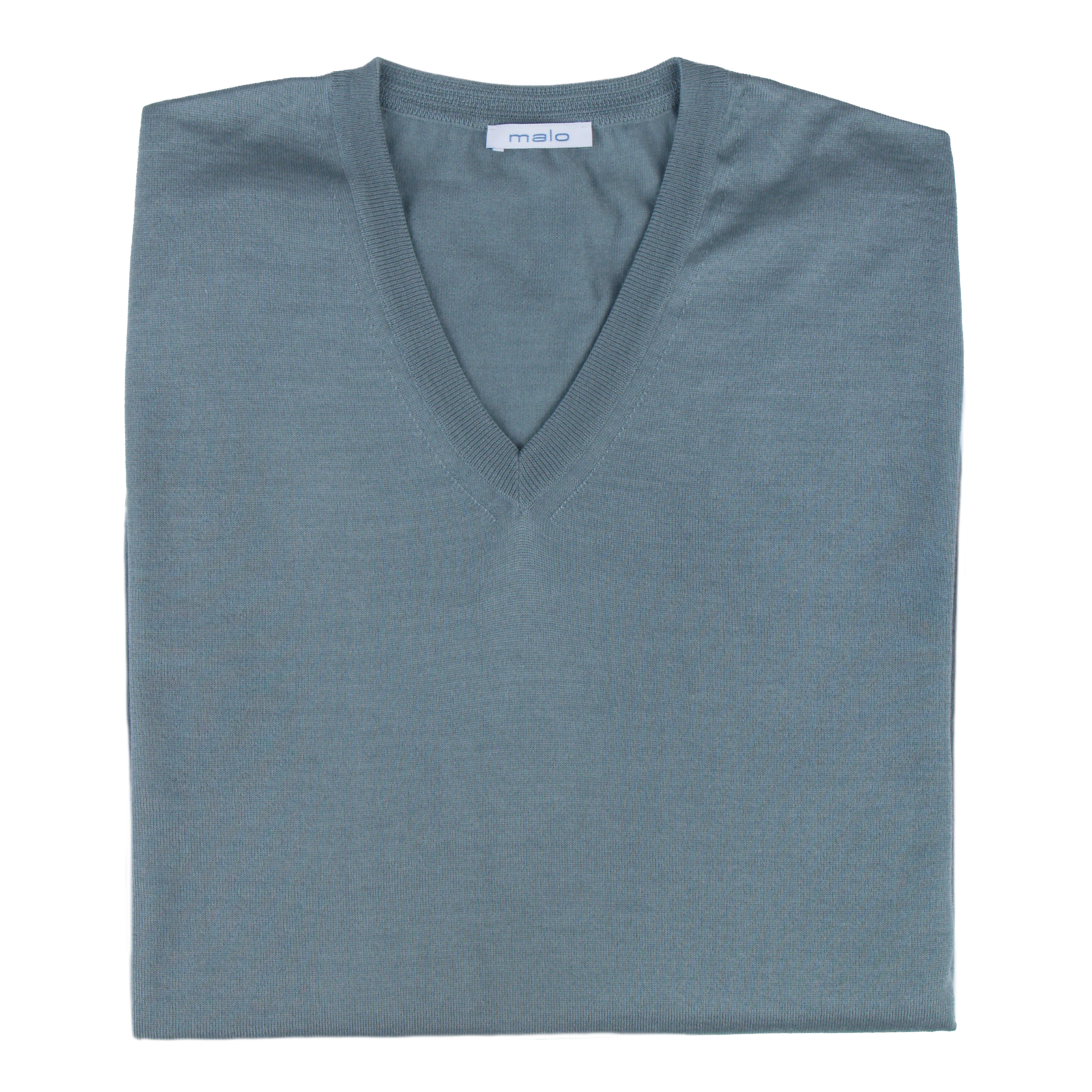 Malo Kaschmir Seide Pullover in Mintgrau