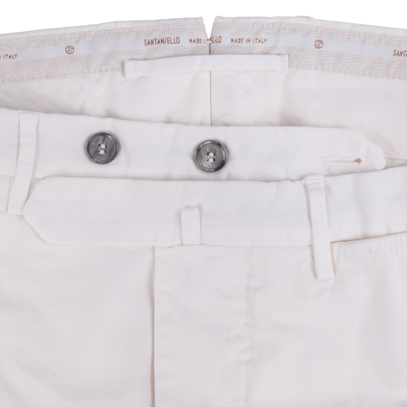 Santaniello cotton trousers Evoluto White