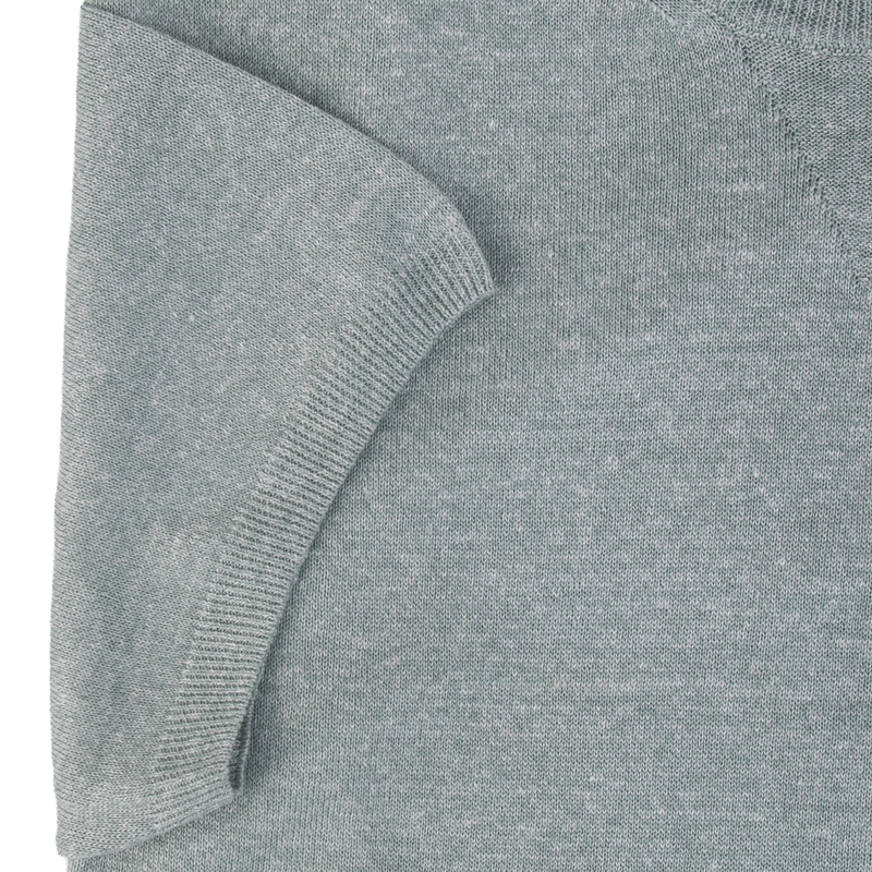 Fioroni pastellgrüne Strick T-Shirt