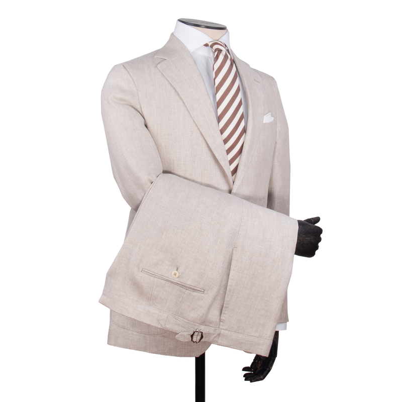 Gaiola Sommeranzug aus purem Leinen in Beige
