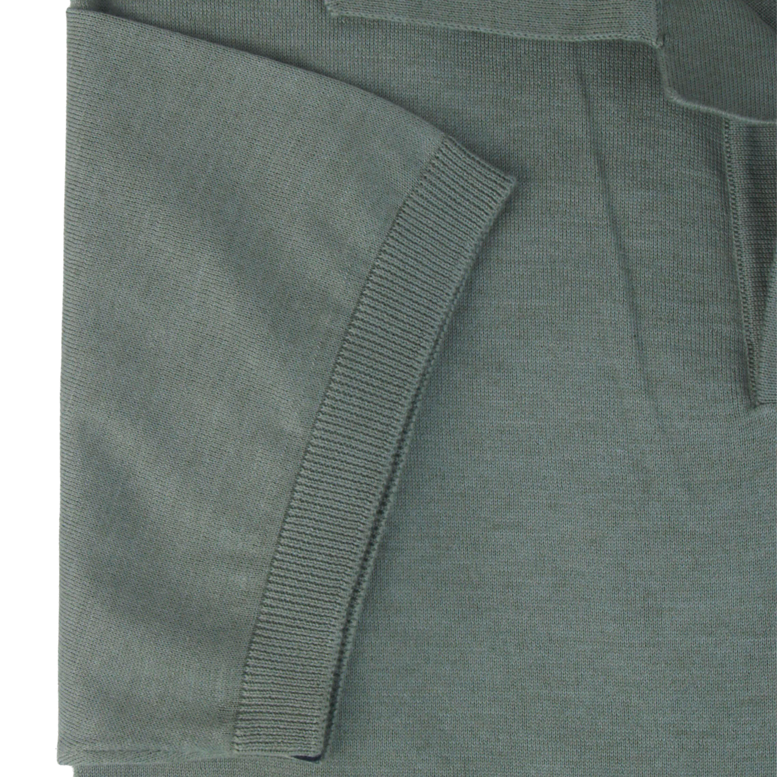 Fioroni grünes Poloshirt mit kurzen Ärmeln