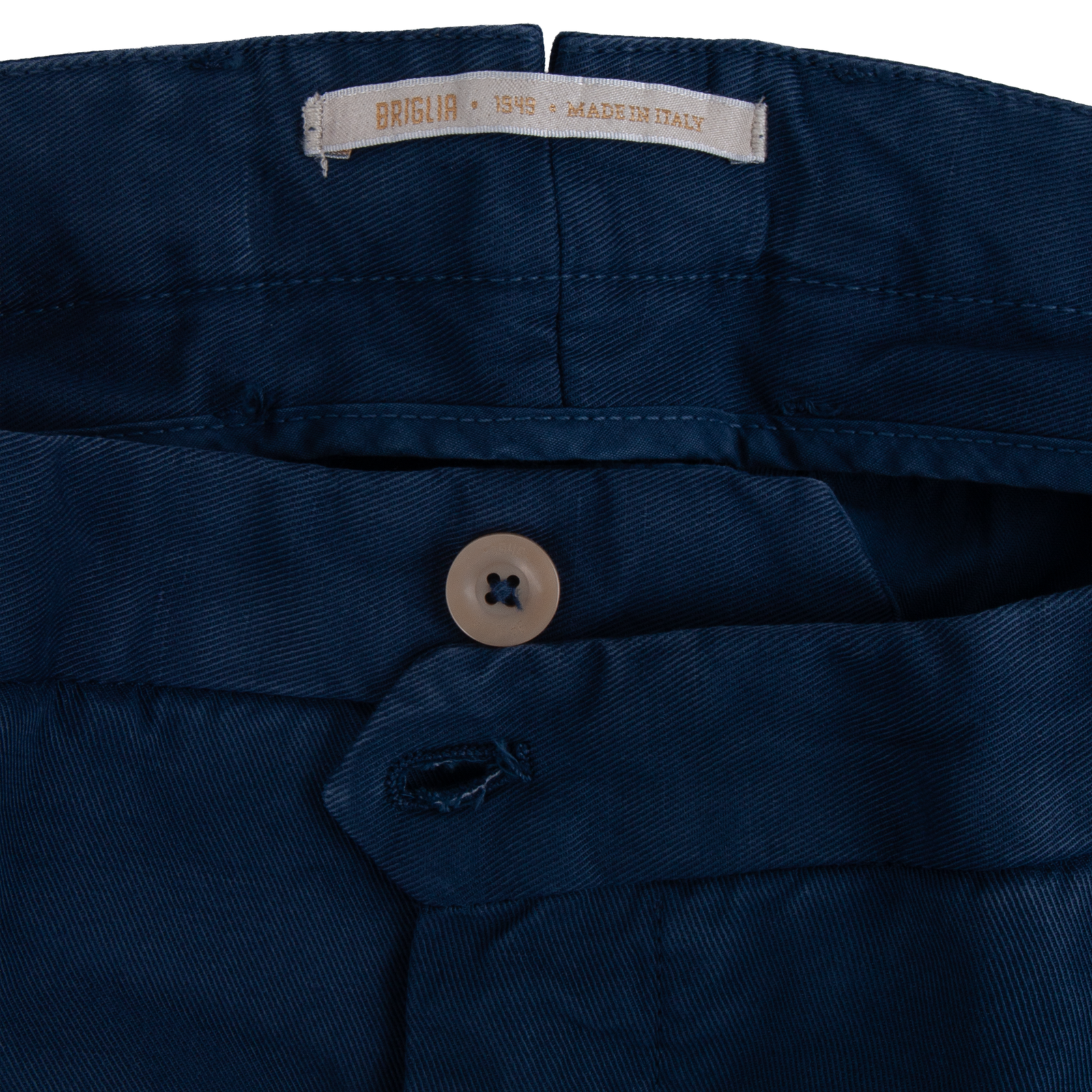 Briglia 1949 Leinen Baumwollhose Model Courmayeurv Nachtblau