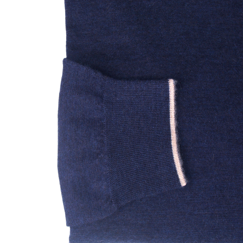 Fioroni Duvet cashmere sweater with polo collar