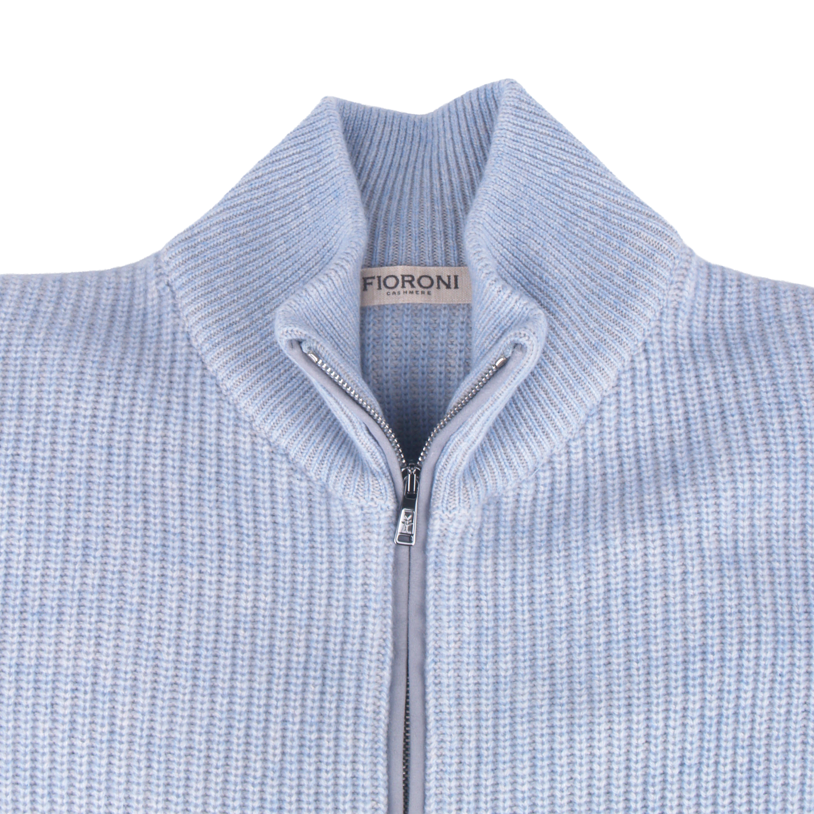 Fioroni pure Kaschmir Cardigan Strickjacke in Himmelblau