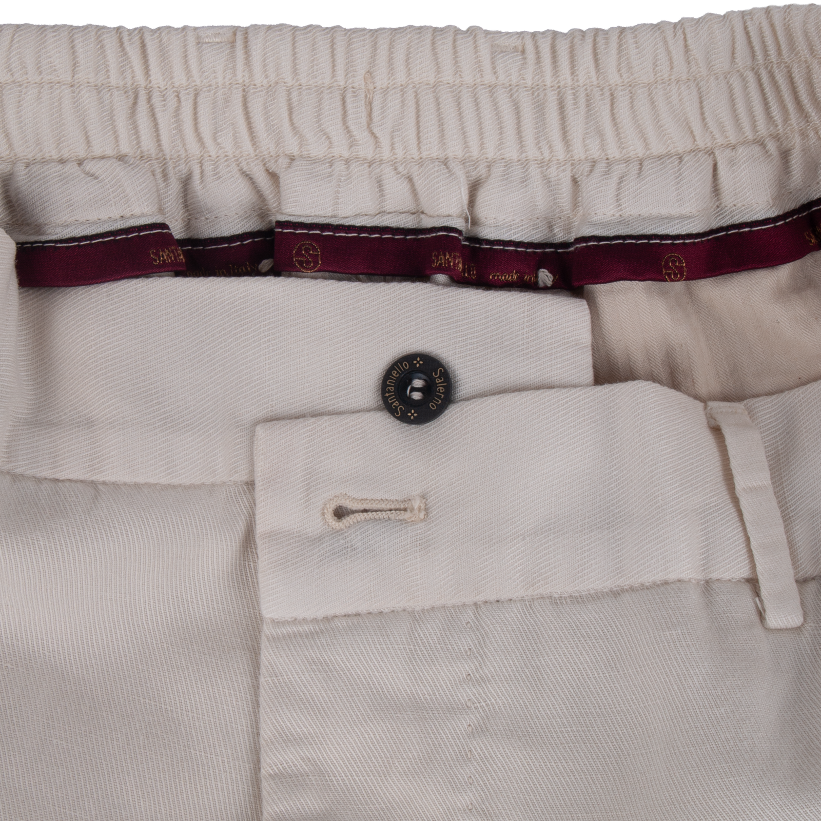Santaniello elegant Evoluto summer trousers in stylish beige