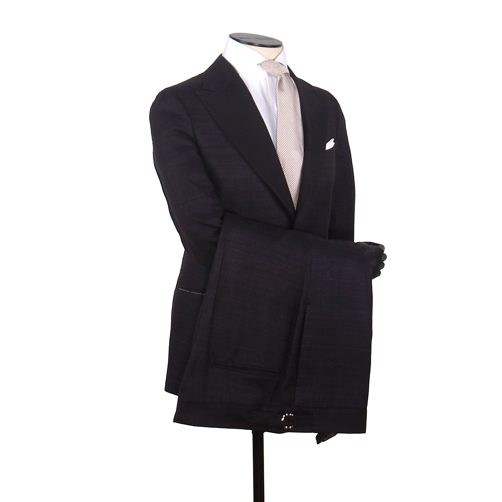 Gaiola silk tuxedo in dark brown