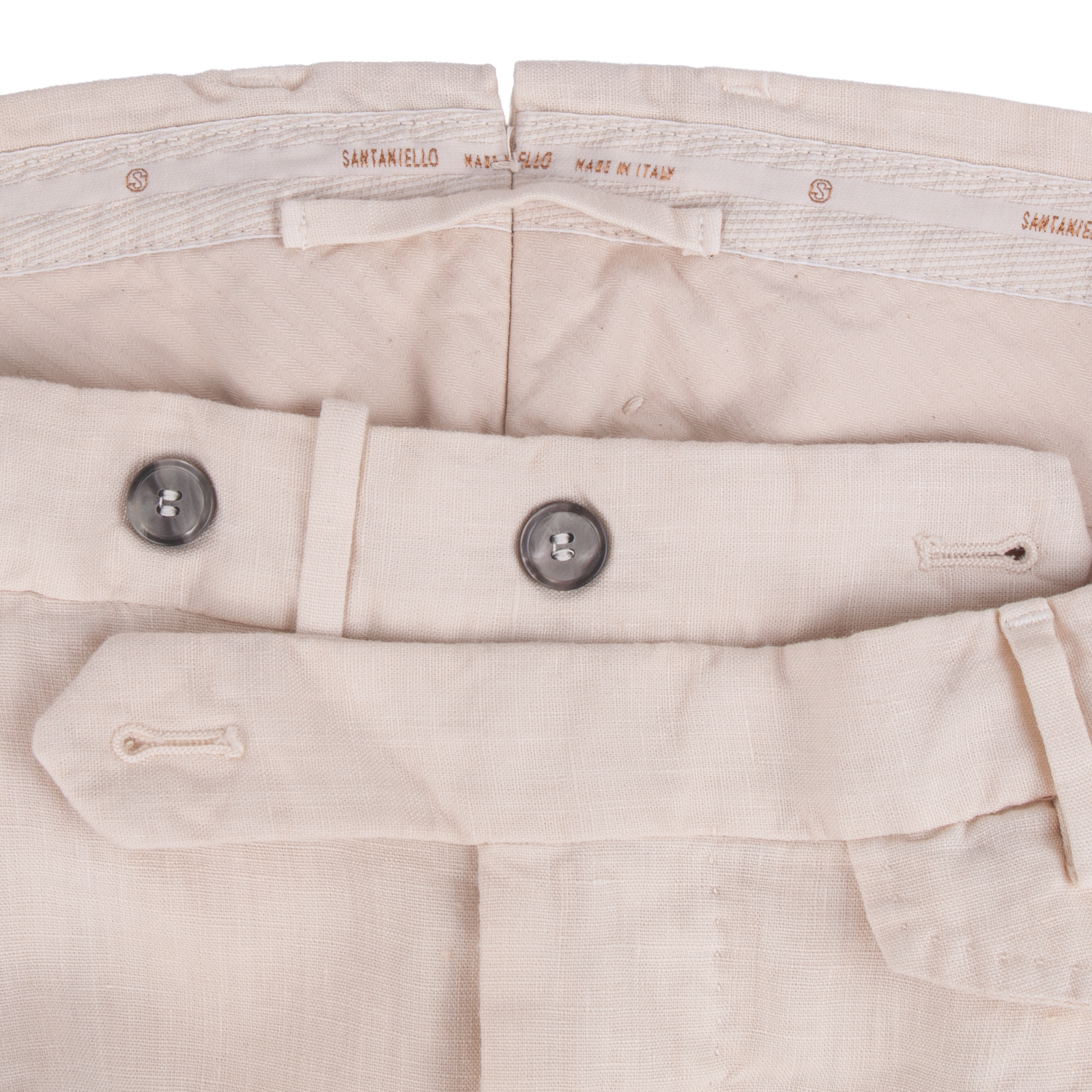 Santaniello linen trousers Evoluto Beige