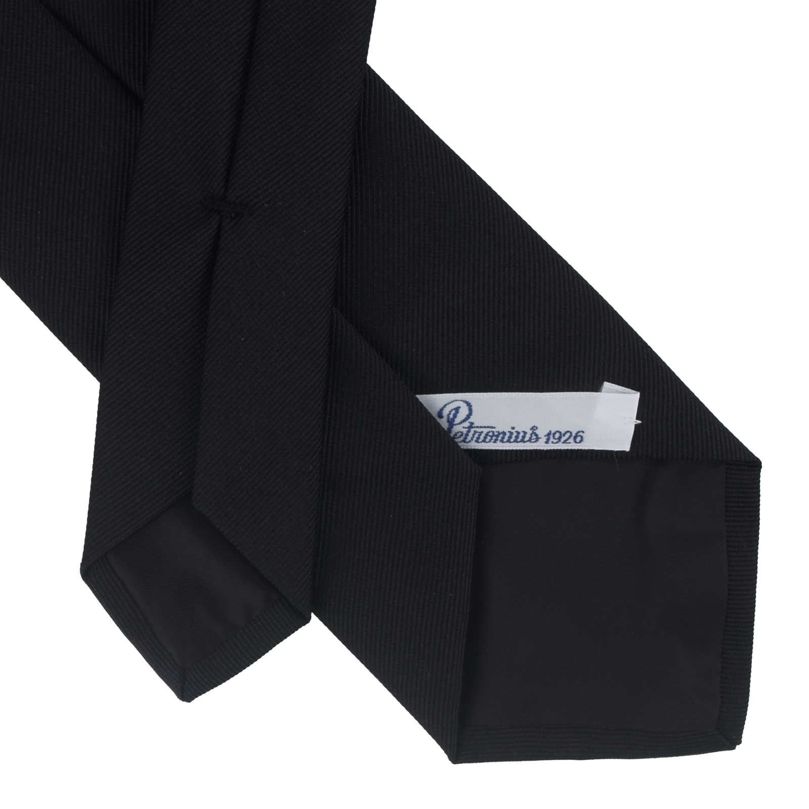 Petronius Seiden Krawatte Schwarz