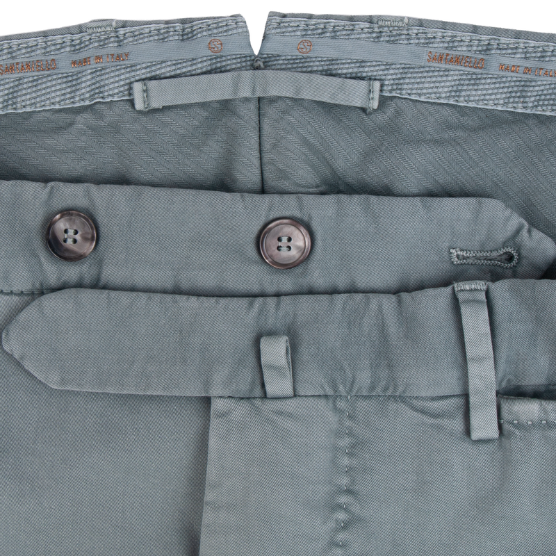 Santaniello Baumwollhose Evoluto Grau Blau