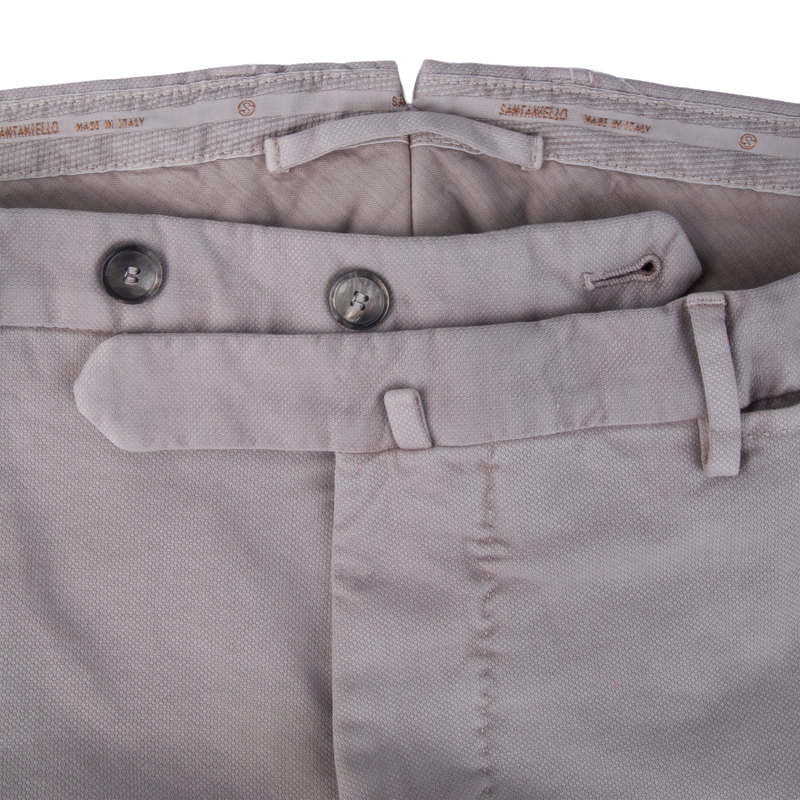 Santaniello Evoluto trousers in elegant light gray