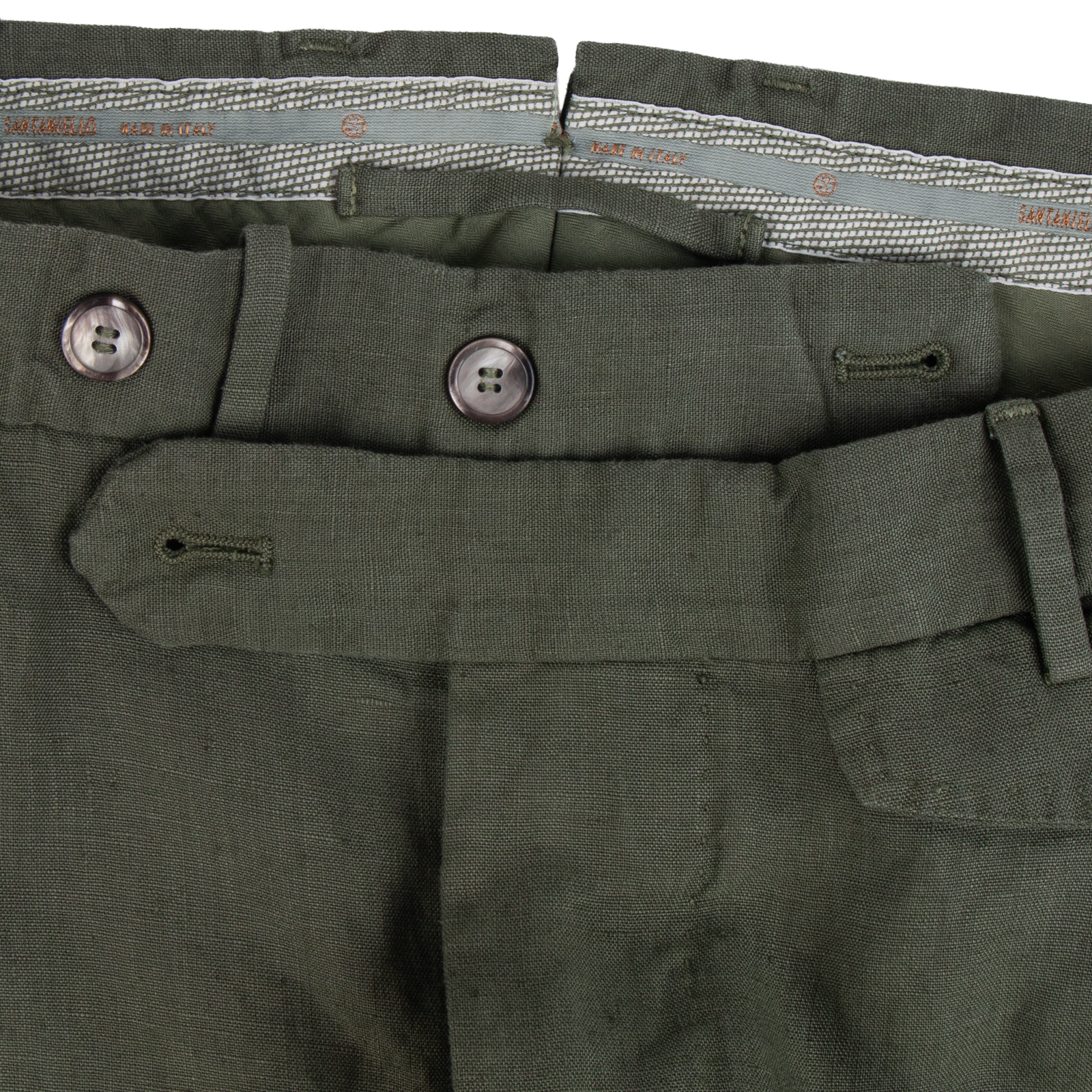 Santaniello Leinenhose Evoluto Khaki