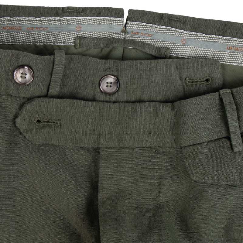 Santaniello Leinenhose Evoluto Khaki