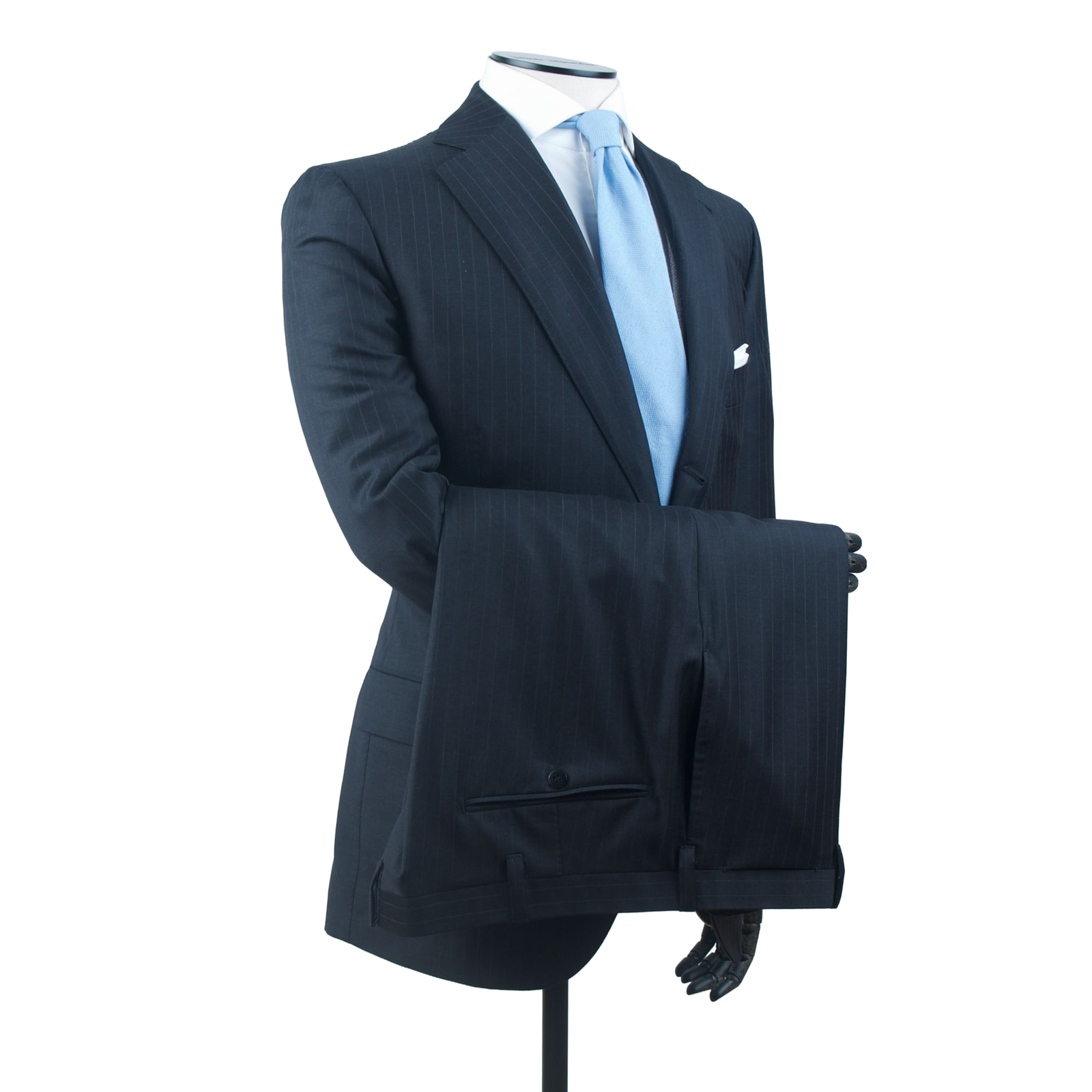 Cesare Attolini Anzug in dunkelgrau mit Nadelstreifen