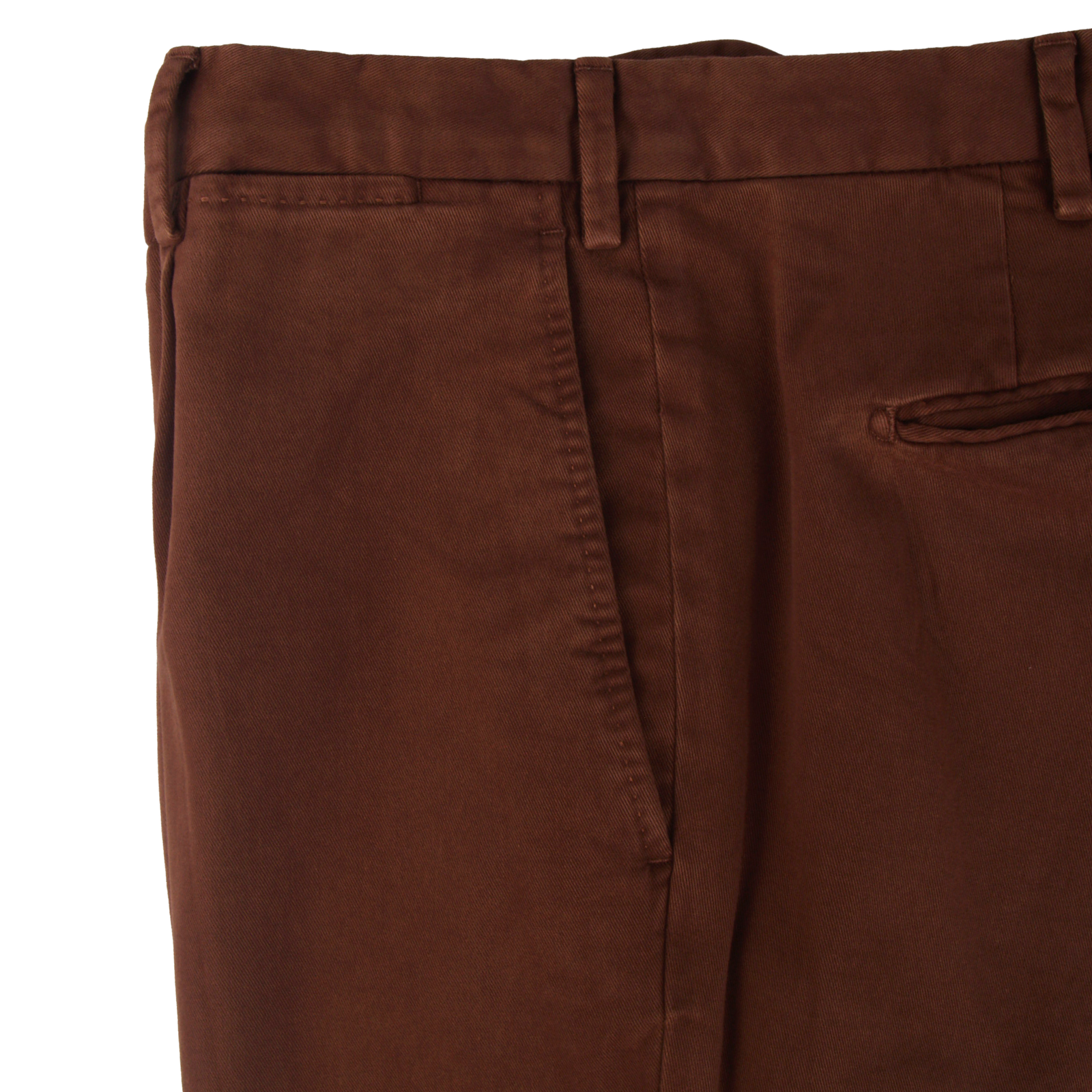 Santaniello Evoluto trousers in mahogany brown