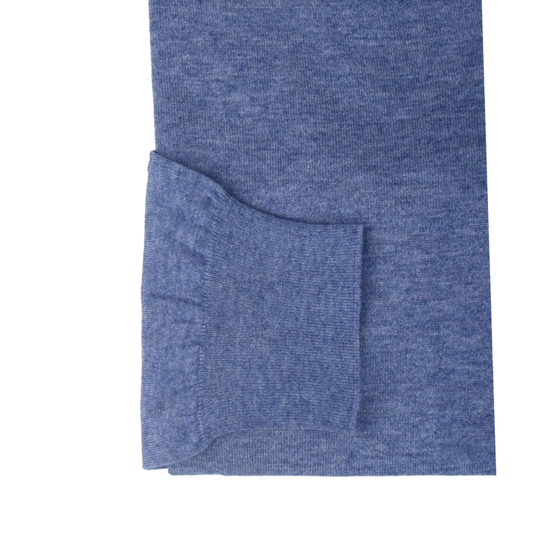 Fioroni blaue V-Neck Pullover mit langen Ärmel