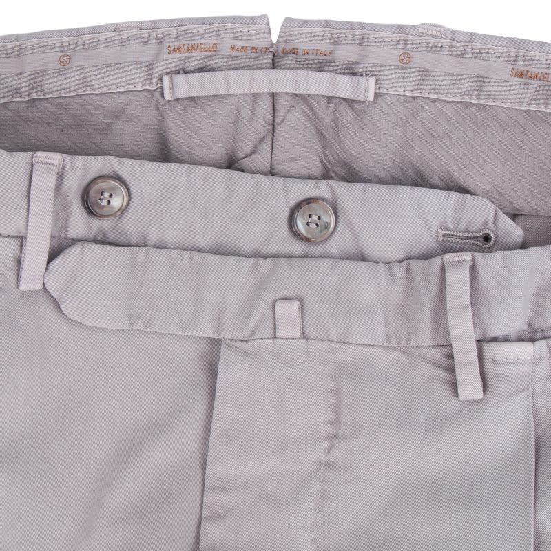 Santaniello cotton trousers Evoluto light gray