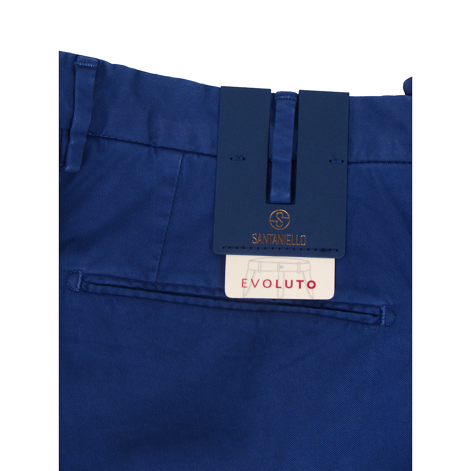 Santaniello cotton trousers Evoluto royal blue